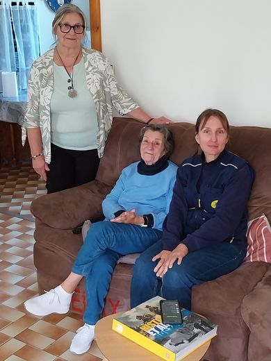 Avec Brigitte, la fille de Liliane