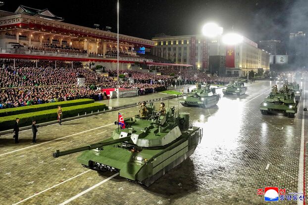 Des chars Cheonma-20. KCNA VIA KNS / AFP