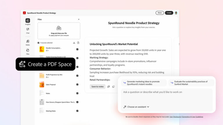 Cómo crear, organizar y utilizar un PDF Spaces en Acrobat