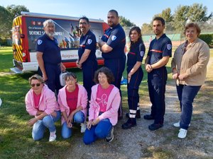 Cordes-sur-Ciel: los bomberos movilizados para Octubre Rosa y Movember