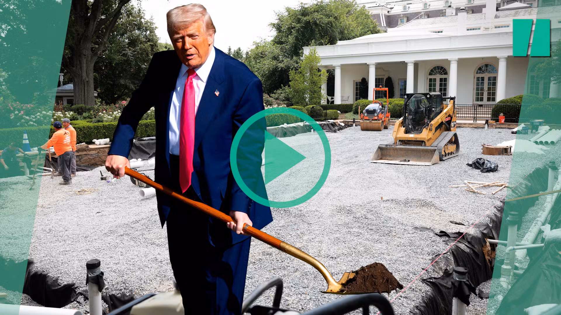 Donald Trump convierte la Casa Blanca en el patio de