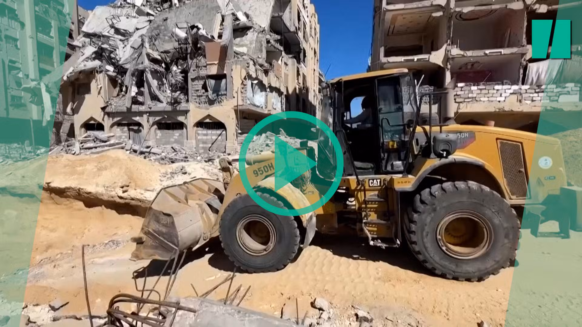 En Gaza, los bulldozers en acción para encontrar los cuerpos