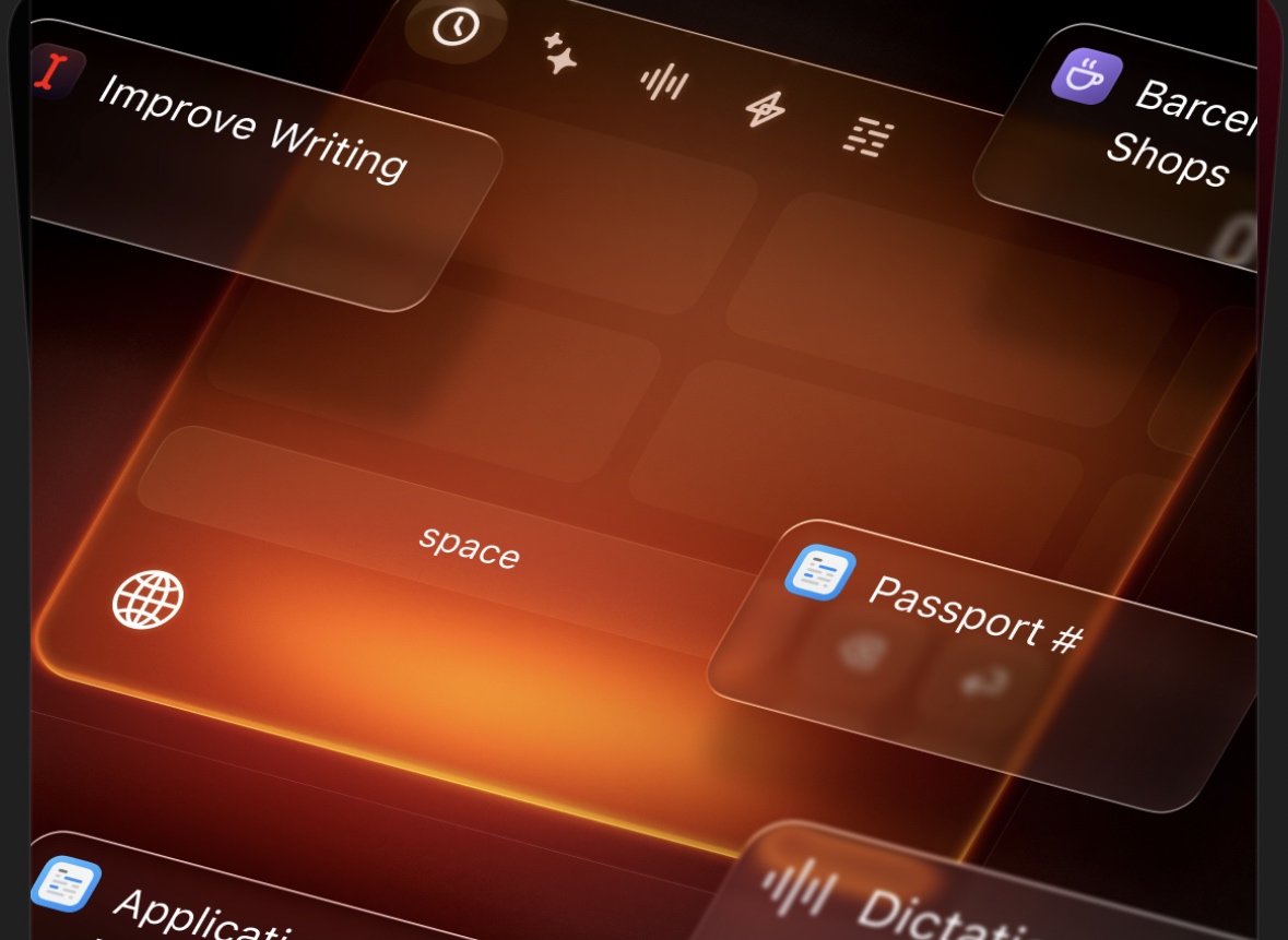Este teclado para iPhone elude las limitaciones de iOS.
