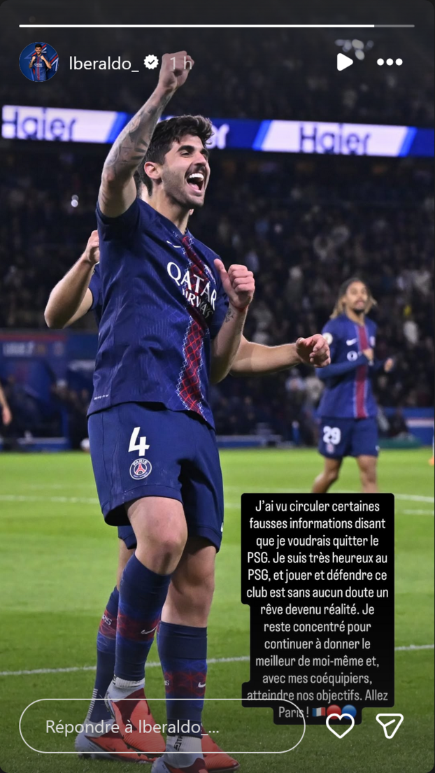 «Estoy muy feliz en el PSG»: Lucas Beraldo desmiente los