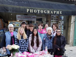 Lectoure. Los alumnos de CAP AAGA y sus "abuelas del