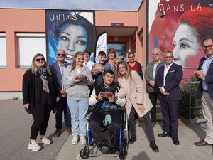 Narbonne. Jóvenes movilizados en torno a la discapacidad.