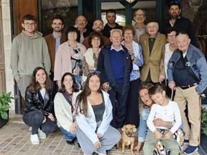 Se casaron hace 65 años: una hermosa fiesta familiar por