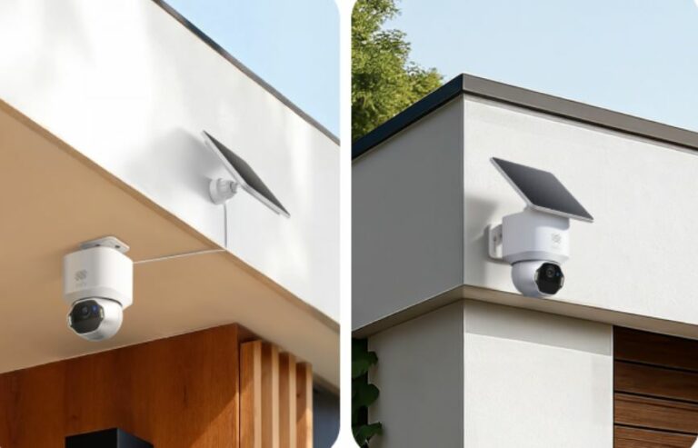 Una cámara de vigilancia 4K potenciada por IA y energía
