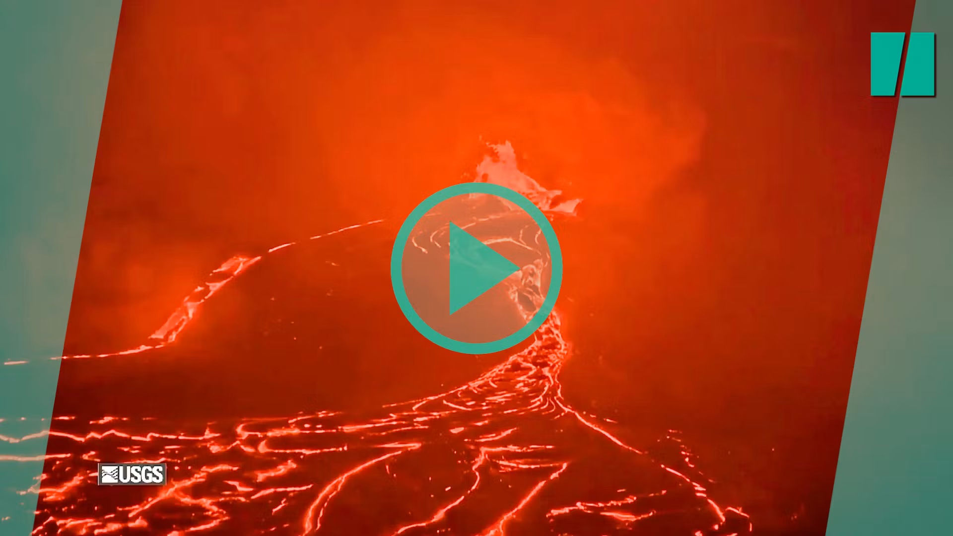 El volcán Kīlauea en Hawái hace fluir ríos de lava