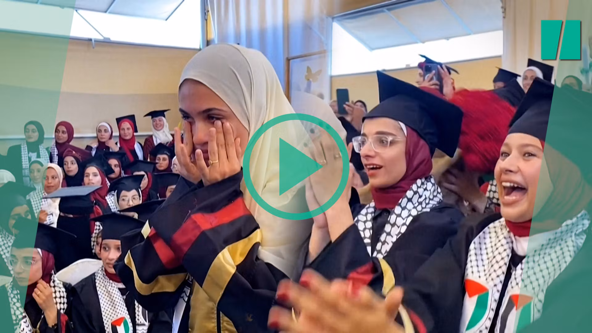 En Gaza, primera entrega de diplomas desde el inicio de