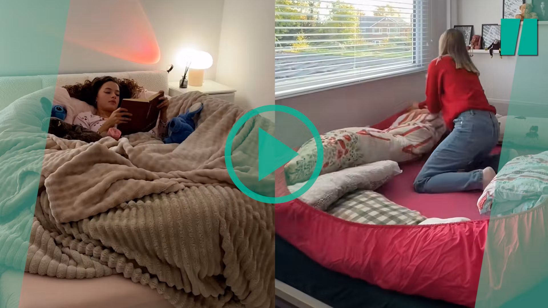 Para encontrar el sueño, estos internautas fabrican « camas de