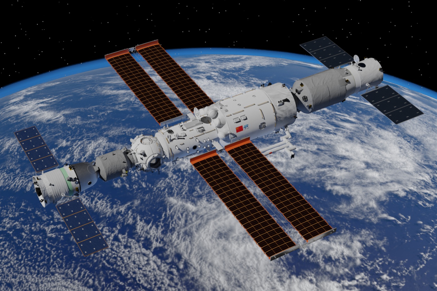 Tres taikonautas están literalmente atrapados en una estación espacial debido