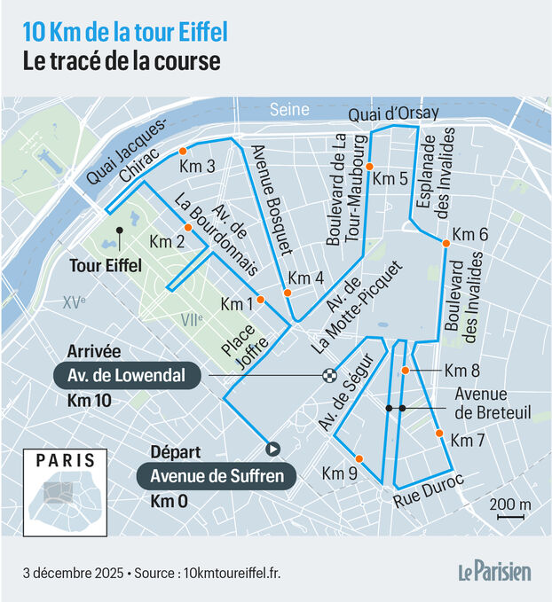 10 km de la Torre Eiffel: recorrido, participantes, favoritos... Todo