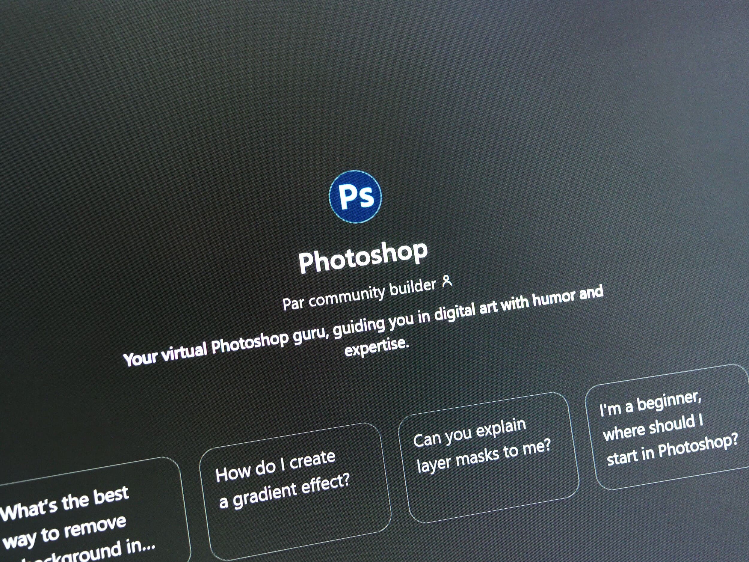 Ahora puedes usar Photoshop y Adobe Express gratis en ChatGPT