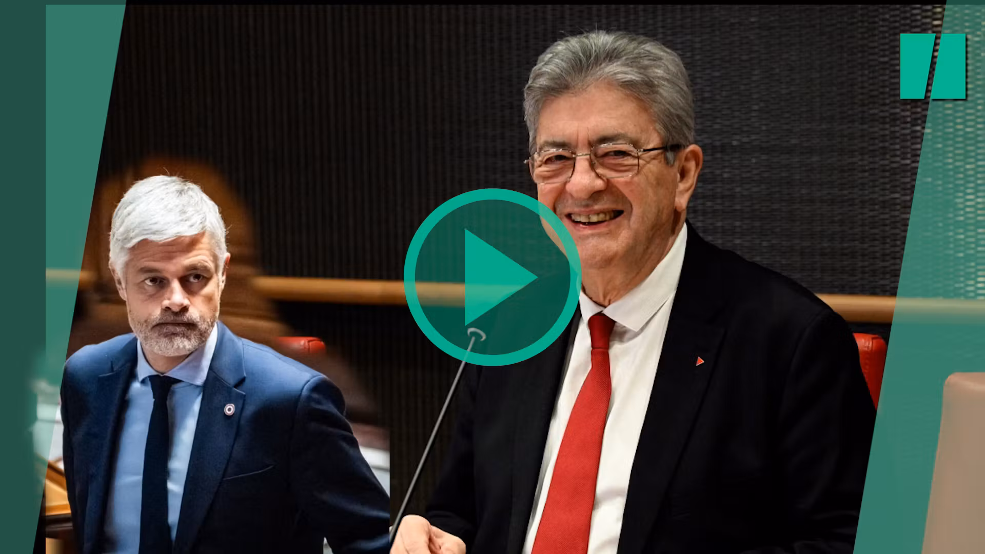 Mélenchon, audicionado en la Asamblea, se burla de Wauquiez y