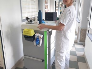 Villebrumier. Ella es estudiante de enfermería en los Chênes verts