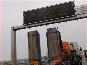 Contaminación del aire por partículas finas en varios departamentos de