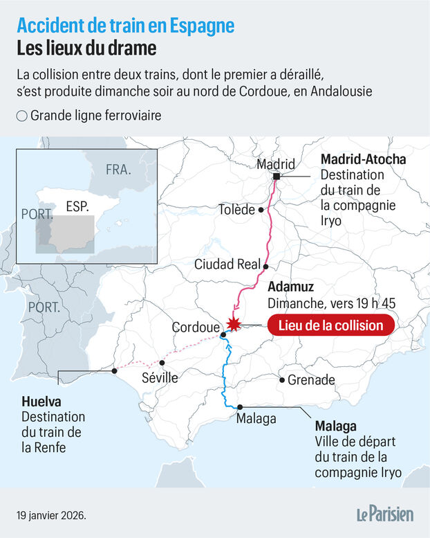 Accidente ferroviario en España: el tren que descarriló había sido