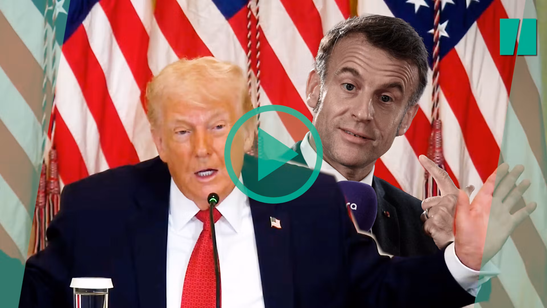 Donald Trump adora imitar a Emmanuel Macron para contar esta