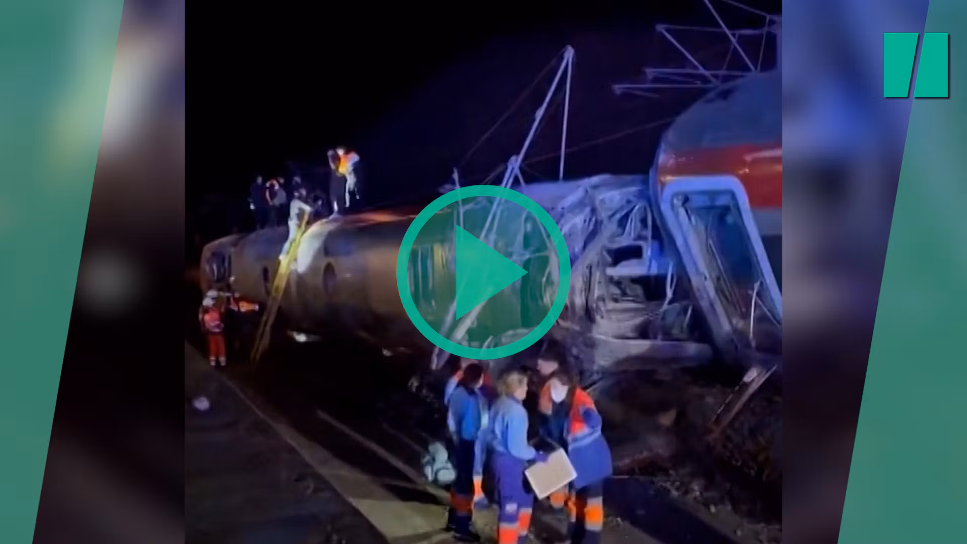 En España, un accidente entre dos trenes deja al menos