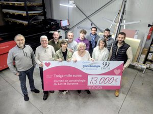 "Es la primera vez que recibimos un cheque de un