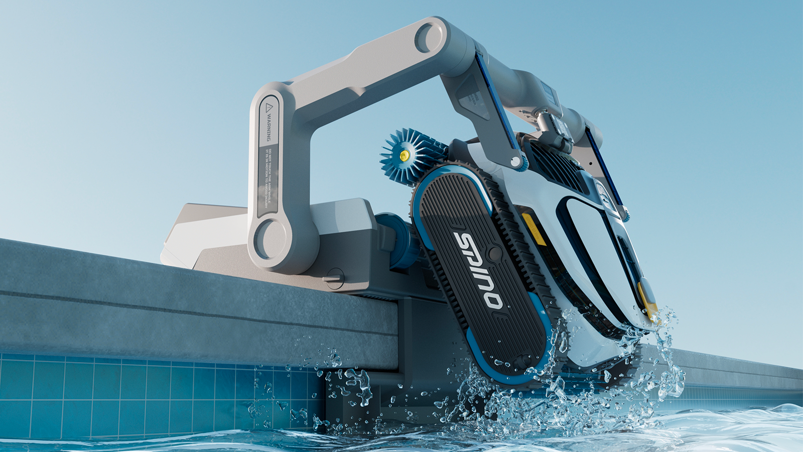 Un robot de piscina autónomo capaz de salir del agua