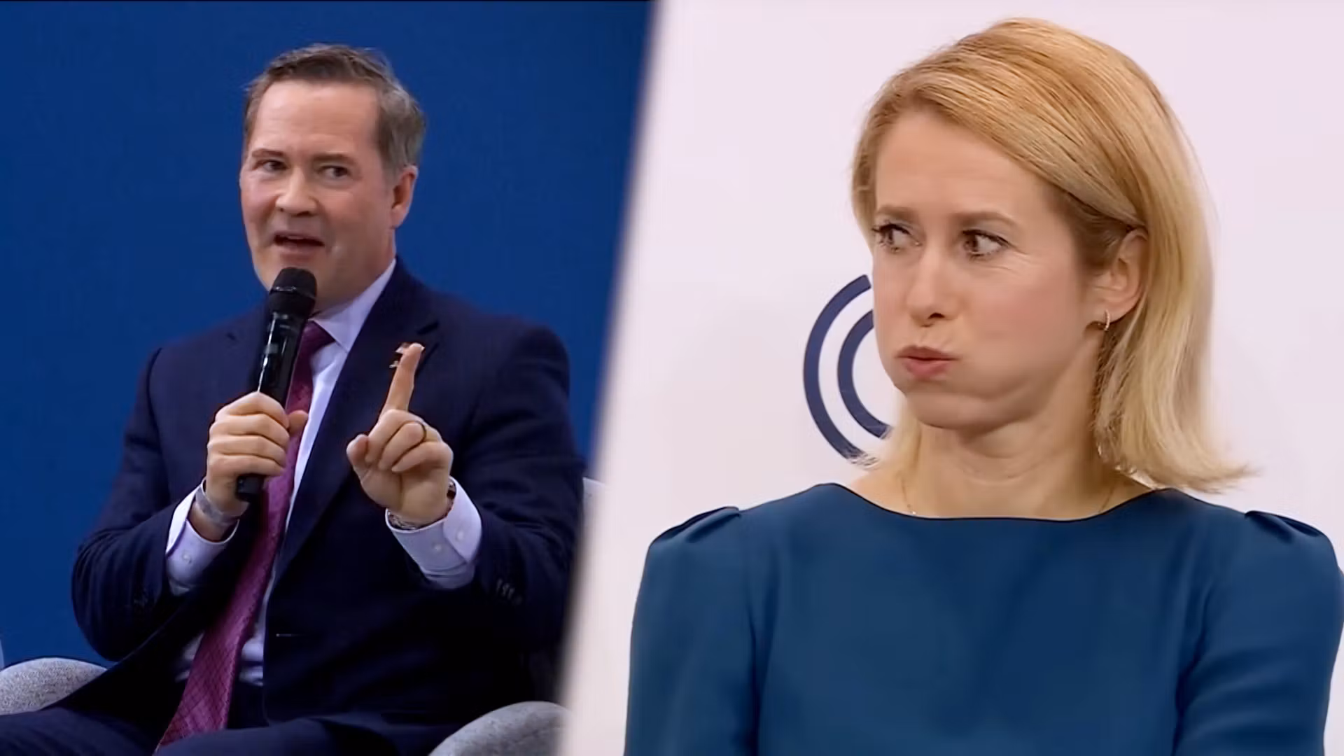 La reacción indignada de Kaja Kallas ante el emisario de