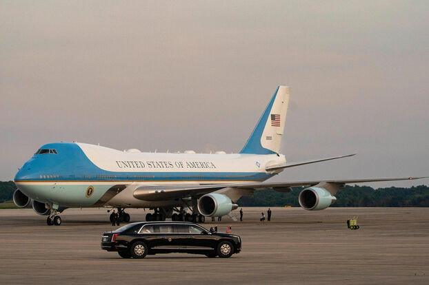 Los aviones presidenciales estadounidenses pintados con los colores favoritos de