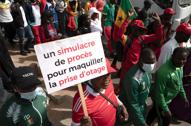 CAN 2025: «Liberen a los rehenes», una marcha contra la