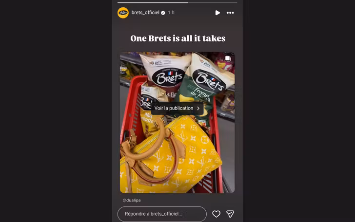 Publicación de Brets en Instagram