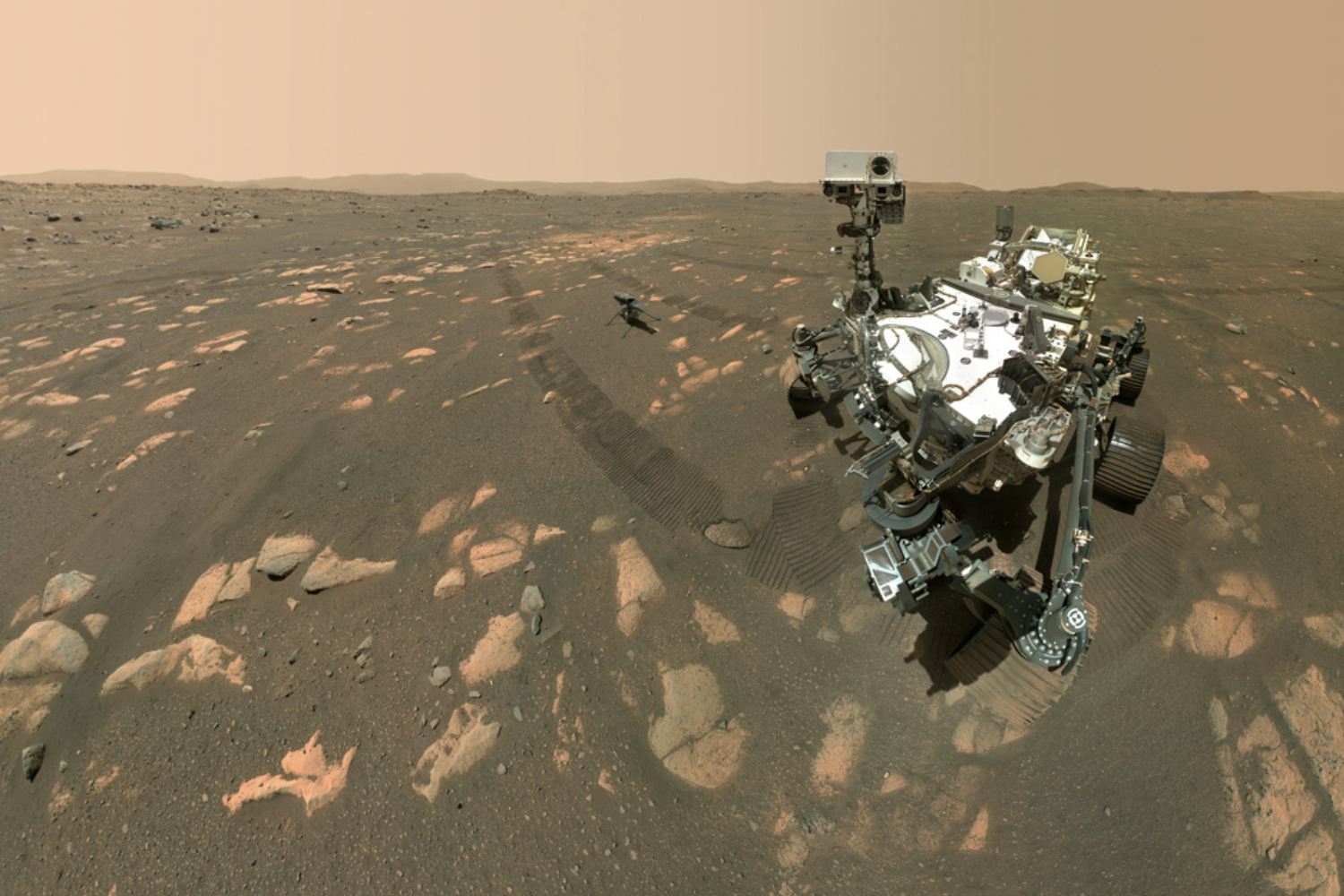 En Marte, el rover Perseverance realiza un trayecto completamente planificado