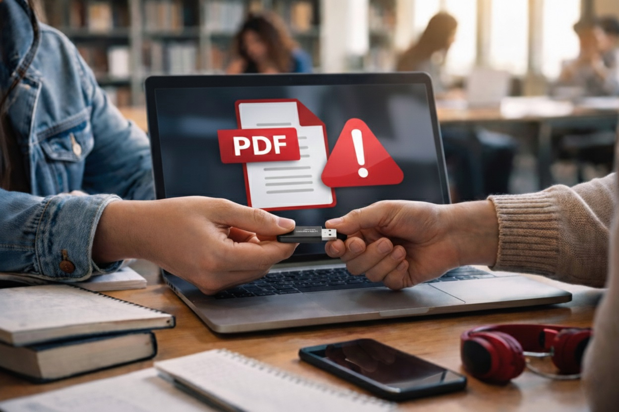 ¿Un simple PDF compartido entre estudiantes puede resultar en una