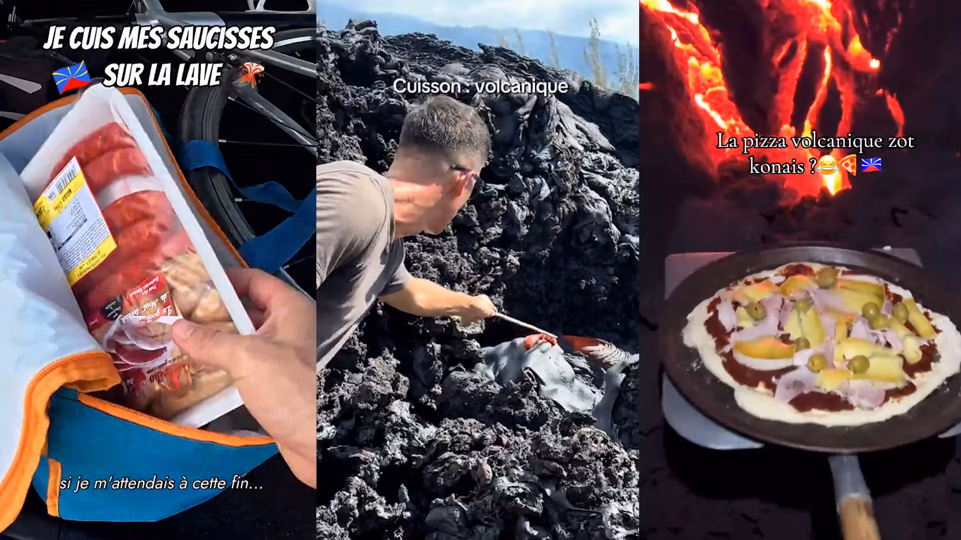Con la erupción del Piton de la Fournaise, estos réunionnais