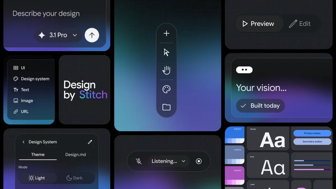 Google lanza Stitch, su herramienta de diseño de vibe, para