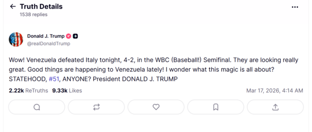 Clásico Mundial de Béisbol: «¿Me pregunto de dónde viene toda