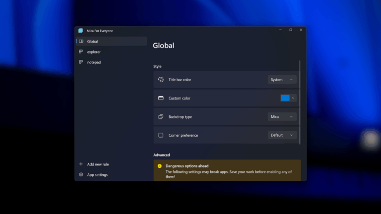 Cómo aplicar los efectos de transparencia de Windows 11 a