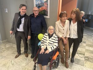 Denise Bordenave, la doyenne de Lourdes, celebró sus 106 años