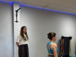 Figeac. Es entrenadora deportiva para las "futuras y jóvenes mamás"