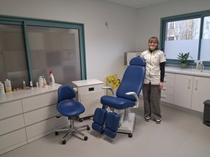 Marignac. Una pedicure podóloga en la Maison de santé Serge