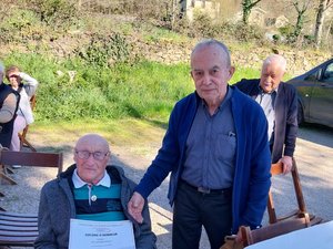 Villefranche-de-Rouergue. Gilbert Latour, ferroviario retirado, celebra su centenario