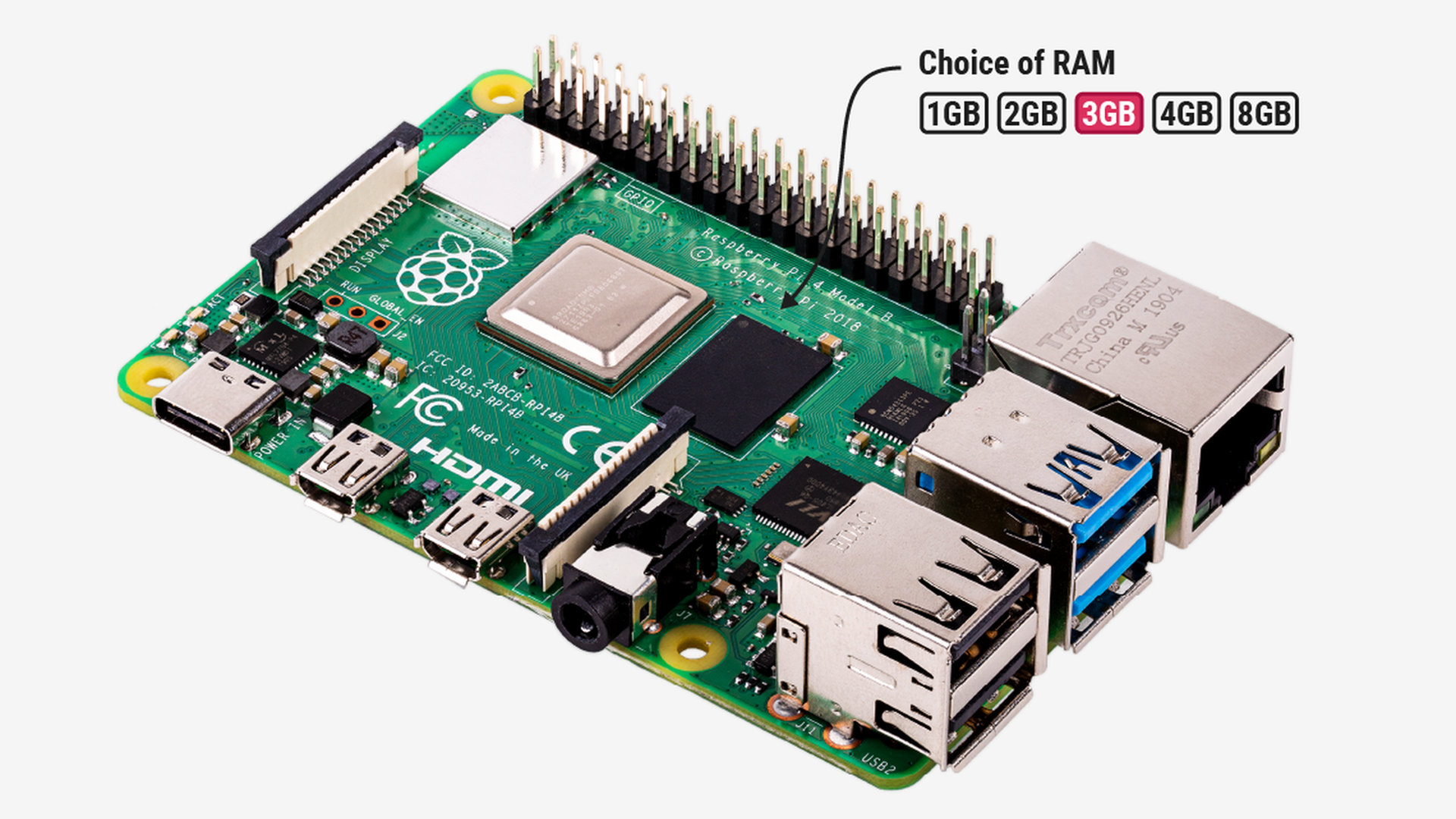Un nuevo Raspberry Pi con 3 Go de RAM y