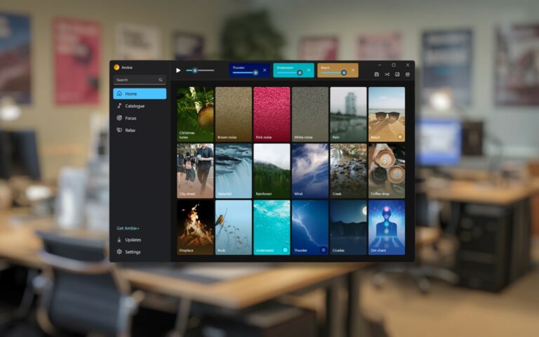 Ambie White Noise, la aplicación gratuita que transforma tu PC