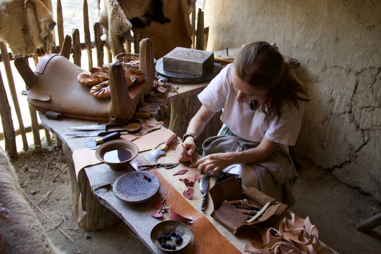 Taller de trabajo del cuero.