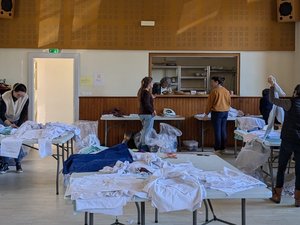 Gaudiès. Bolsas cosidas con el corazón para los pacientes del