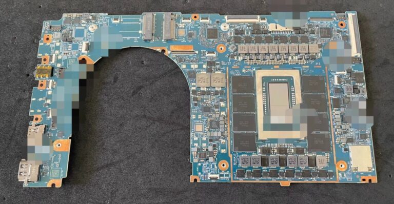 La placa base de un portátil NVIDIA N1 fotografiada: ¿qué