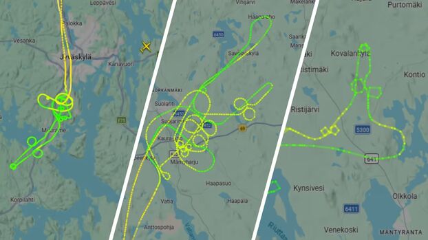 Pilotos de la fuerza aérea sancionados en Finlandia tras dibujar