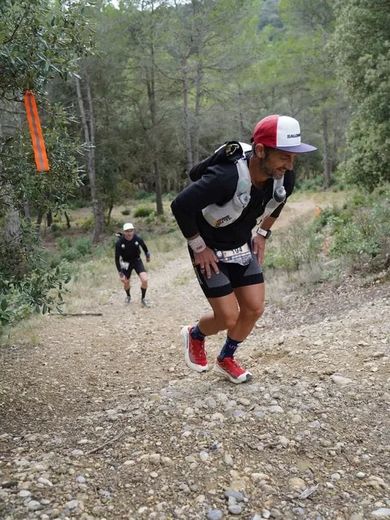 Sébastien Daunes disfrutando de la montaña.