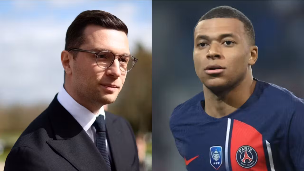 Jordan Bardella responde a Kylian Mbappé y su crítica contra