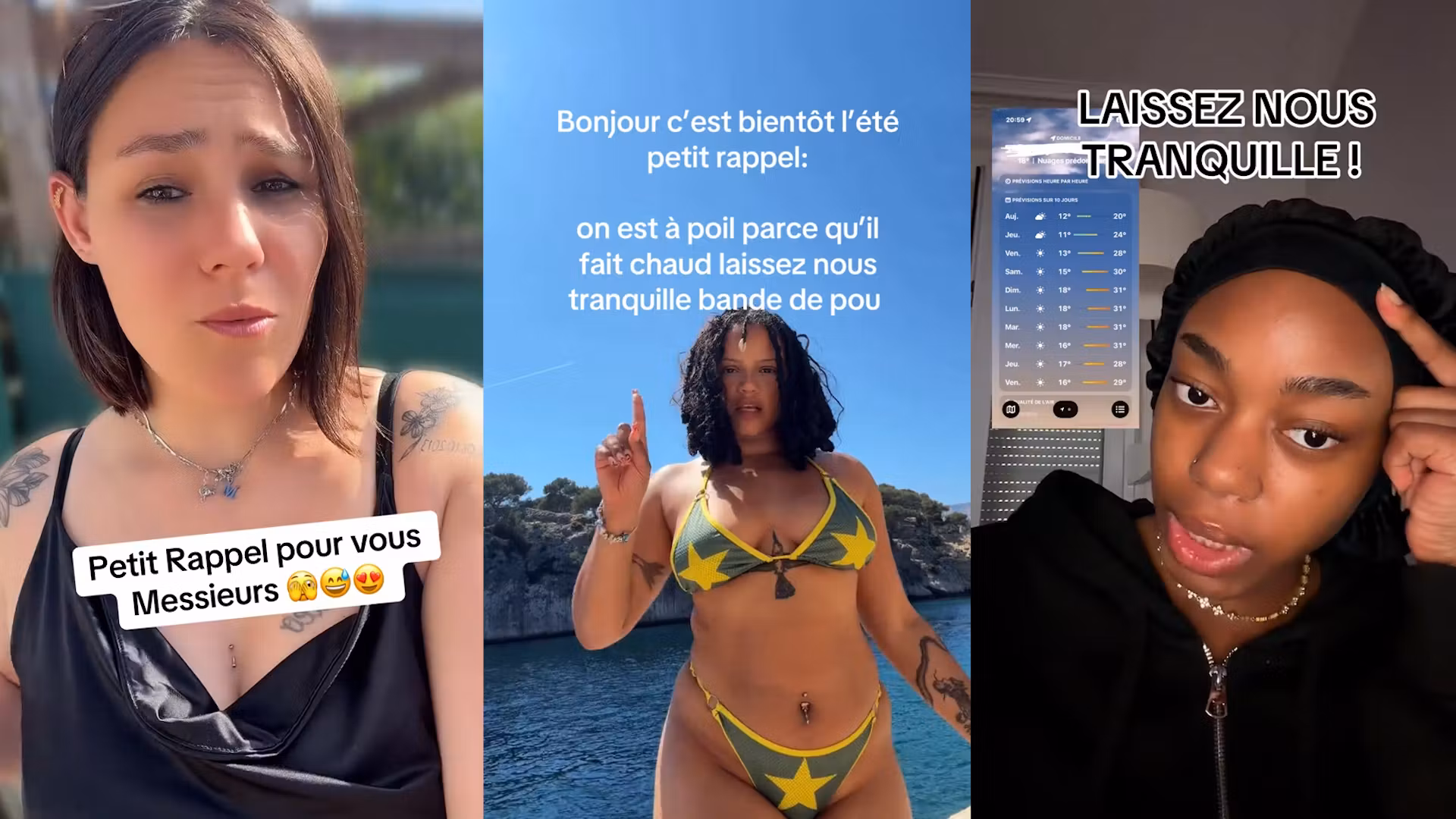 Con la ola de calor en Francia, estas mujeres tienen