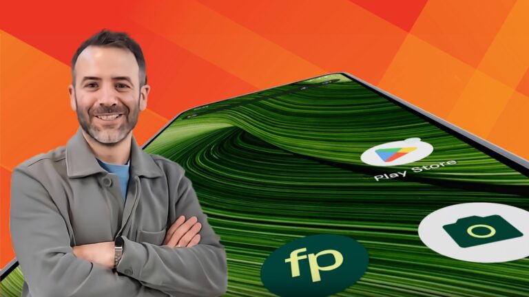 Un teléfono que se puede reparar en la mesa de